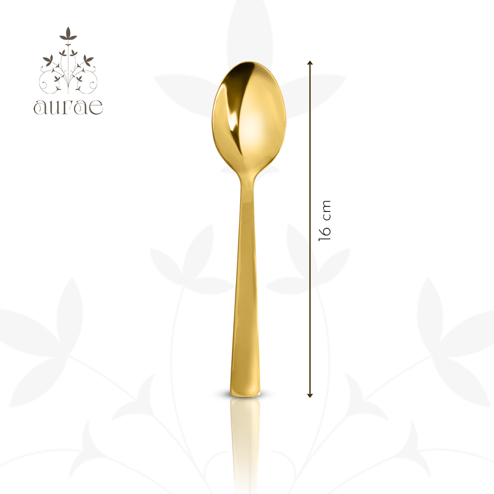 Impress Glossy Gold Baby Spoon Set