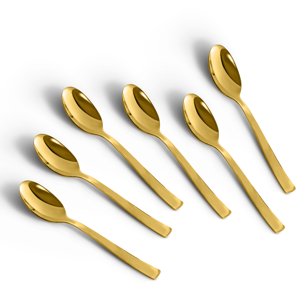 Impress Glossy Gold Baby Spoon Set