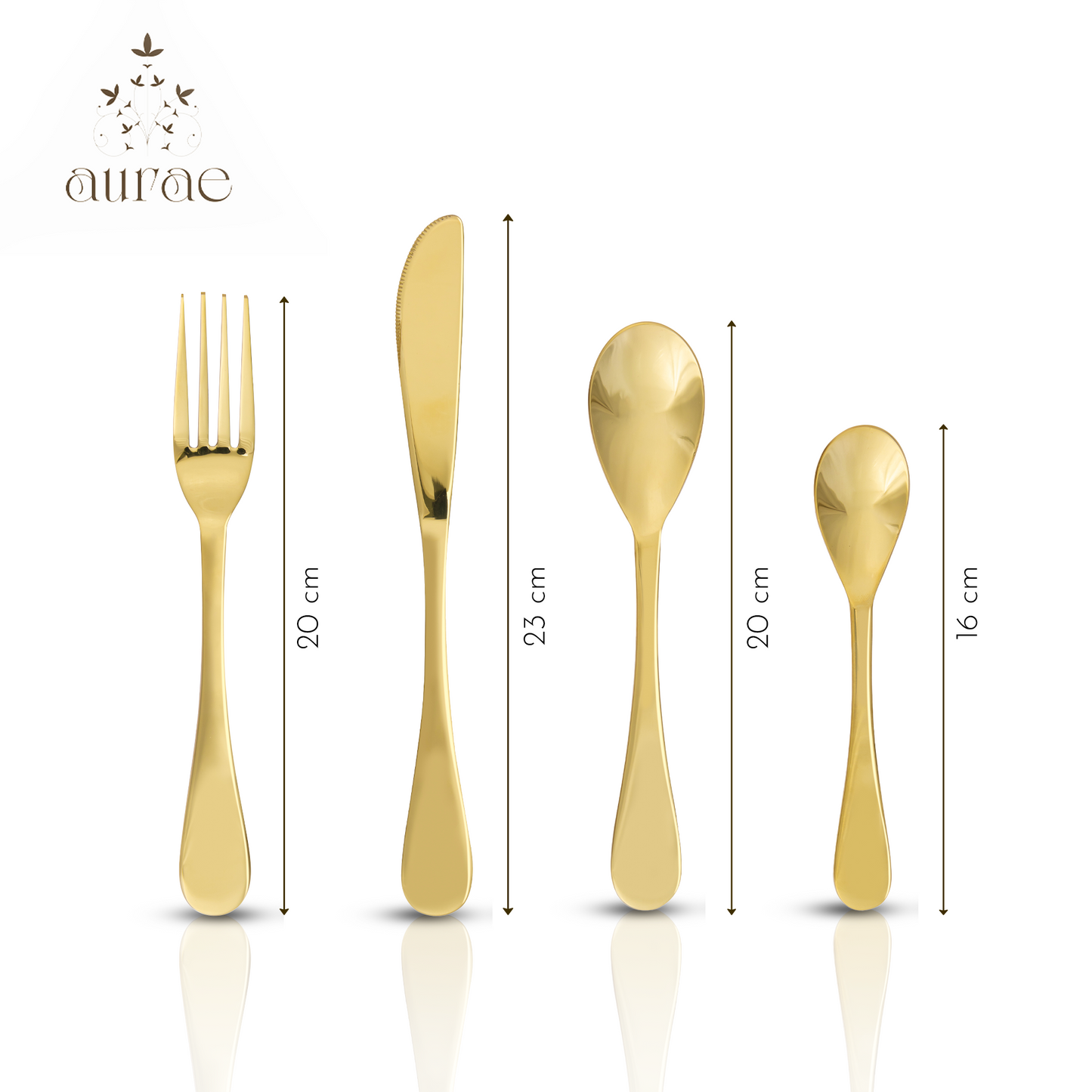 Royal Glossy Gold Cutlery Set 18/8