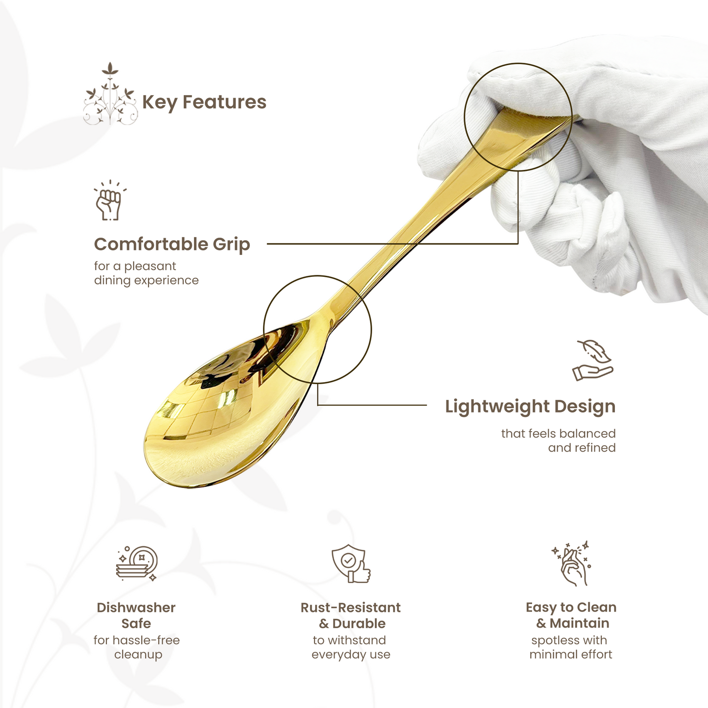 Royal Glossy Gold Cutlery Set 18/8