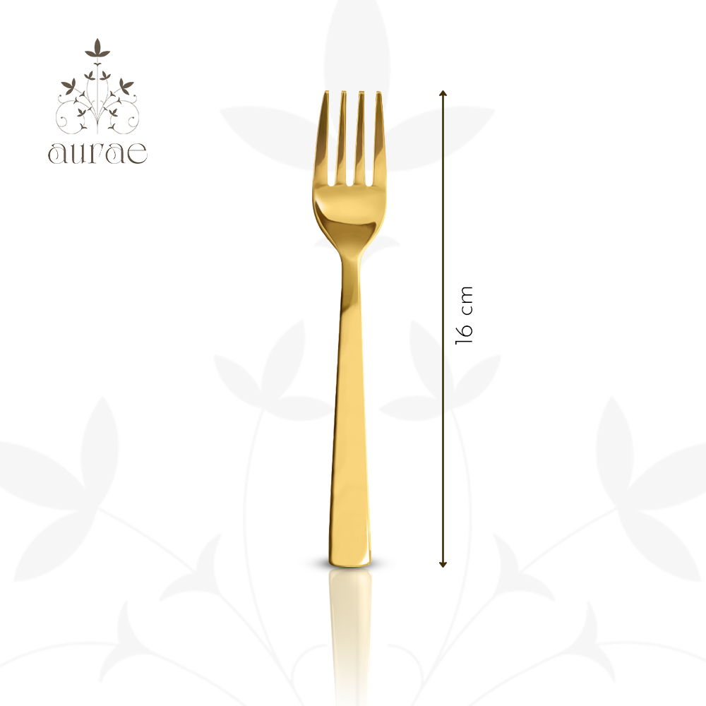Impress Glossy Gold Baby Fork Set