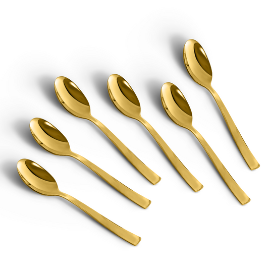 Impress Glossy Gold Baby Spoon Set