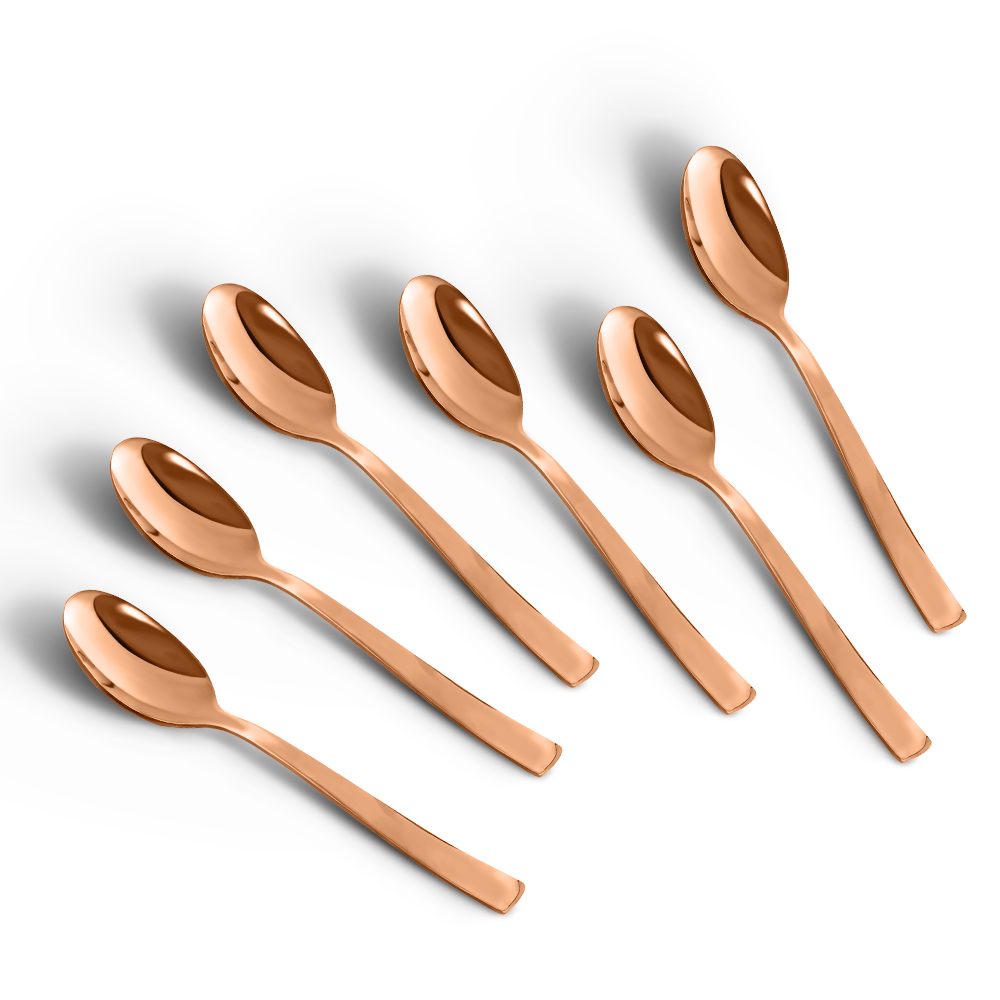 Impress Glossy Rose Gold Baby Spoon Set