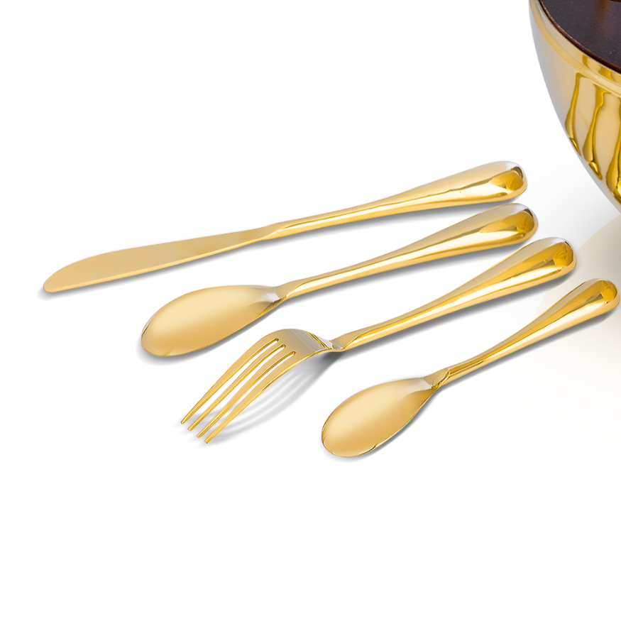 Royal Glossy Gold Cutlery Set 18/8