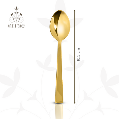 Impress Glossy Gold Dinner Spoon Set