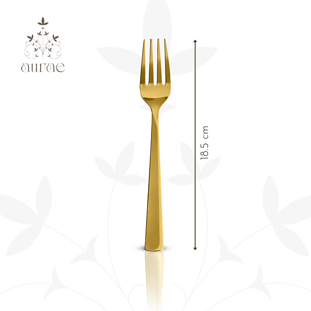 Impress Glossy Gold Dinner Fork Set