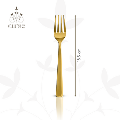 Impress Glossy Gold Dinner Fork Set