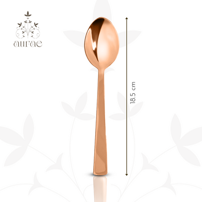 Impress Glossy Rose Gold Dinner Spoon Set